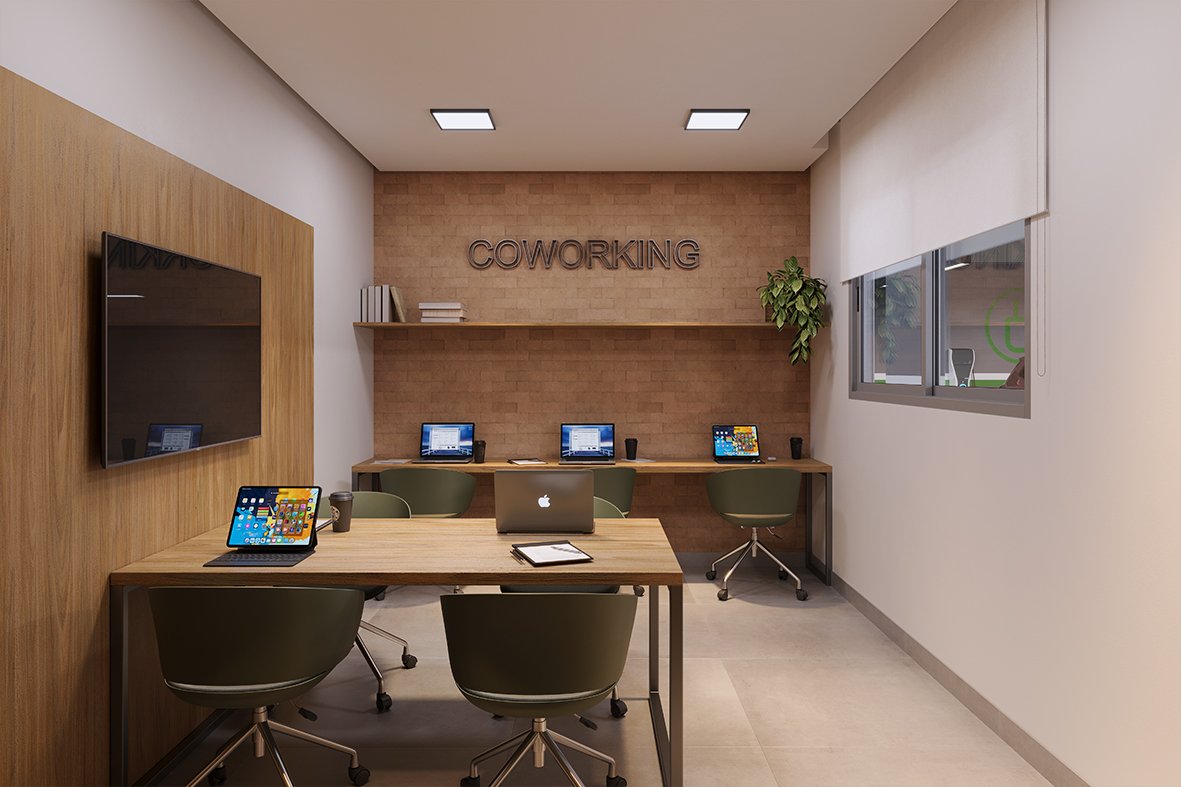 Espaço Coworking climatizado Faena Residence