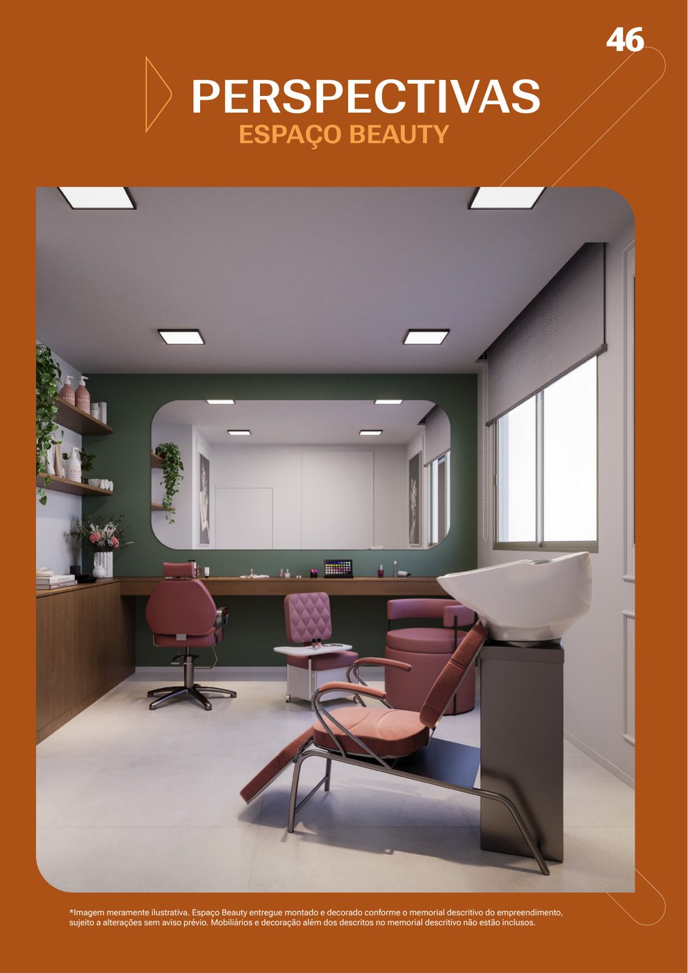 Espaço Beauty salão de beleza privativo para moradores no Kalena Residence Jockey de Itaparica