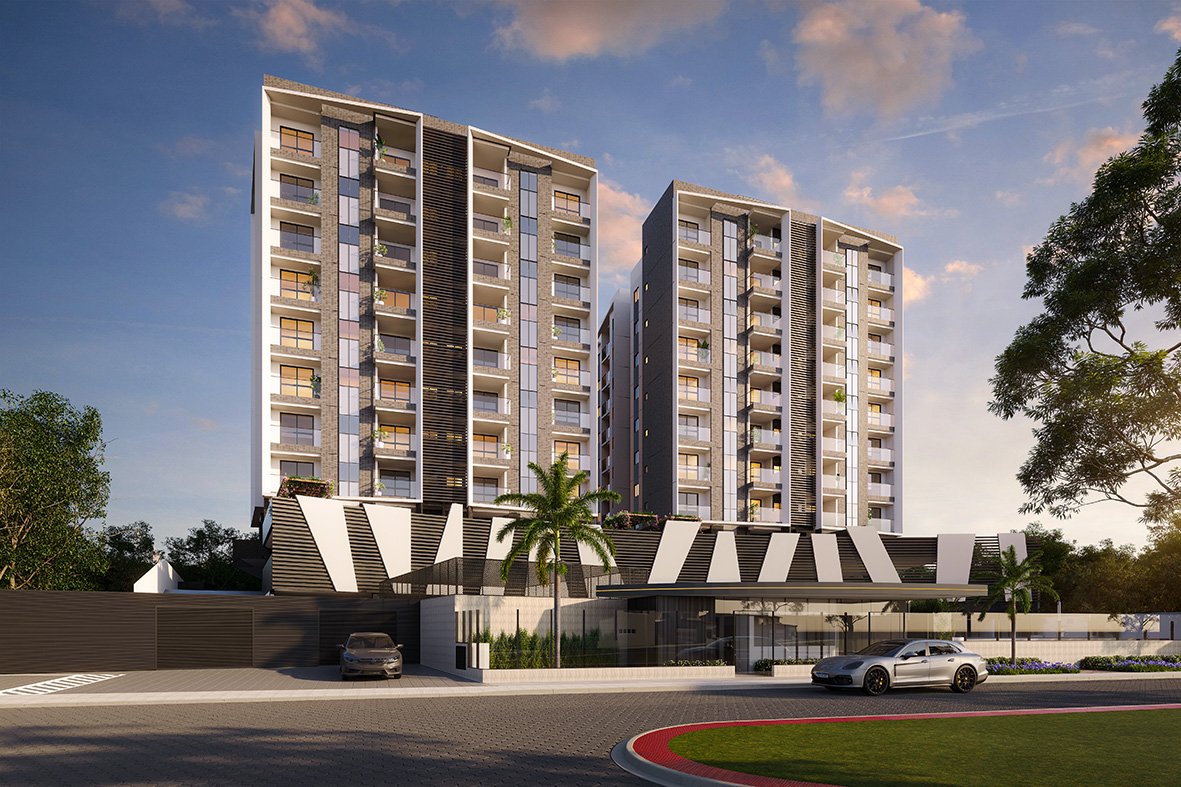 Fachada imponente do Macan Residence em Jardim Camburi Vitória Construtora Argo