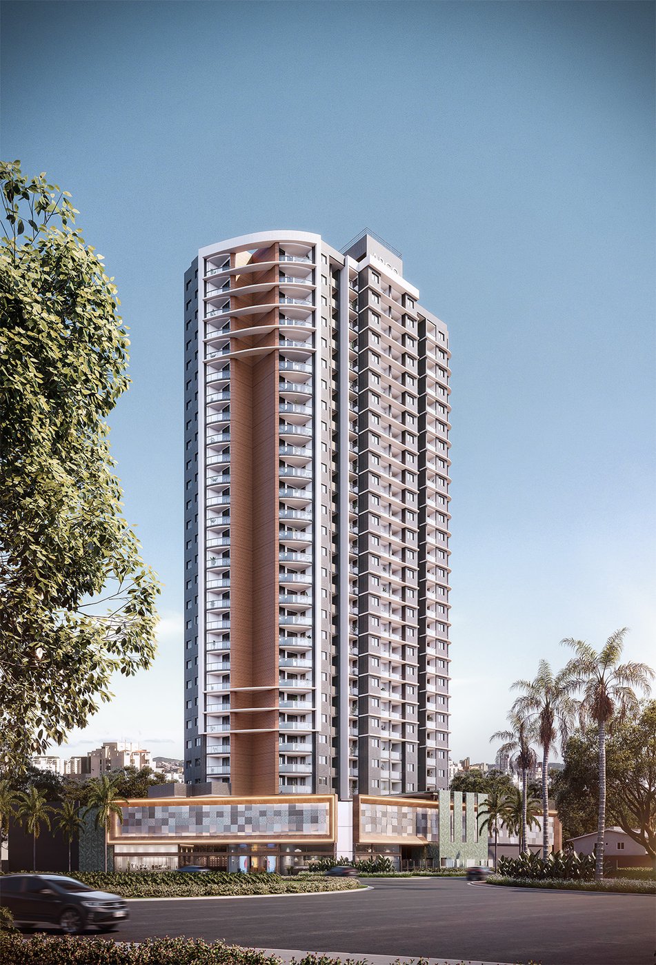 Fachada imponente do Edifício Píer Boulevard em Jockey de Itaparica Vila Velha Construtora Argo