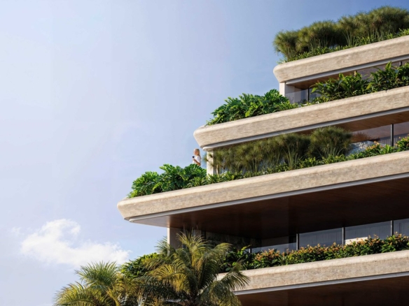 Seven Mansões Suspensas edifício de altíssimo luxo 1 por andar na orla da Praia da Costa Vila Velha